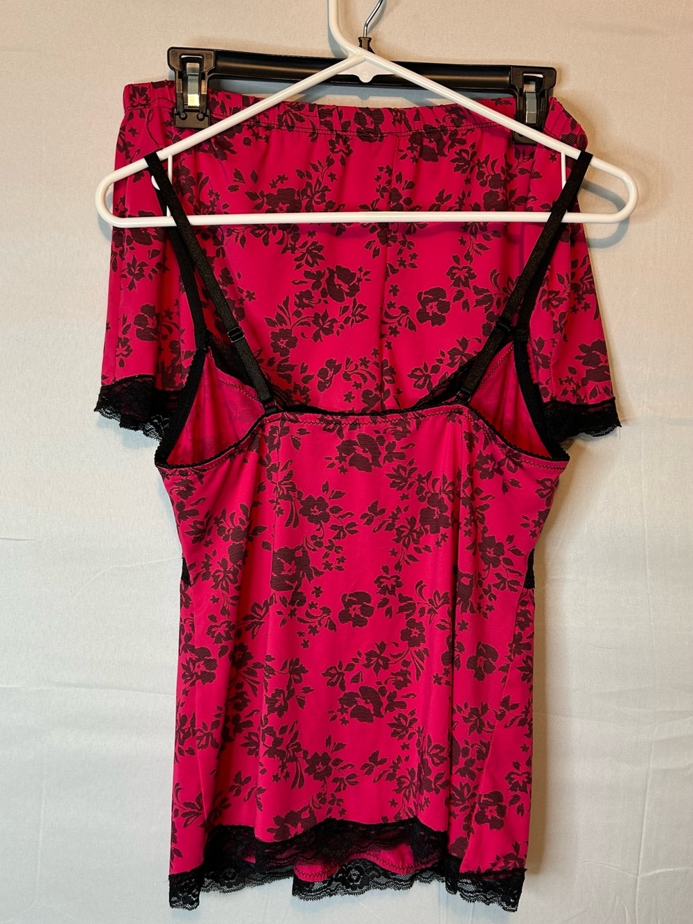 Marilyn Monroe Two Piece Lingerie Pajama Set Pink Black Women’s Large Pink 67 - Picture 8 of 8